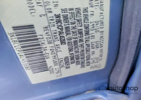 2010 Nissan Versa S из США, поврежденный, VIN 3N1BC1CP1AL453582